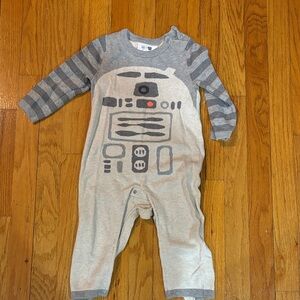 GAP Gray Striped Robot One Piece